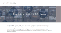 Desktop Screenshot of lambertmediagroup.com